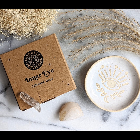 Evil Eye Signet Ring | Kindred Row & Inner Eye Ceramic Dish | Goddess Provisions - Picture 6 of 10